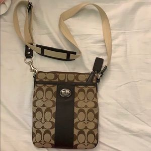 Signature C Pattern Coach Crossbody Purse